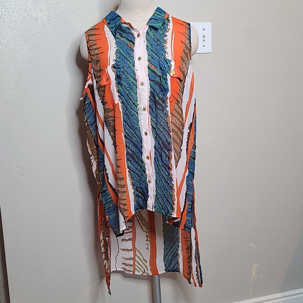 BcbgMaxazria high low blouse